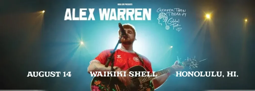 Alex Warren at Neal S. Blaisdell Center - Tom Moffatt Waikiki Shell